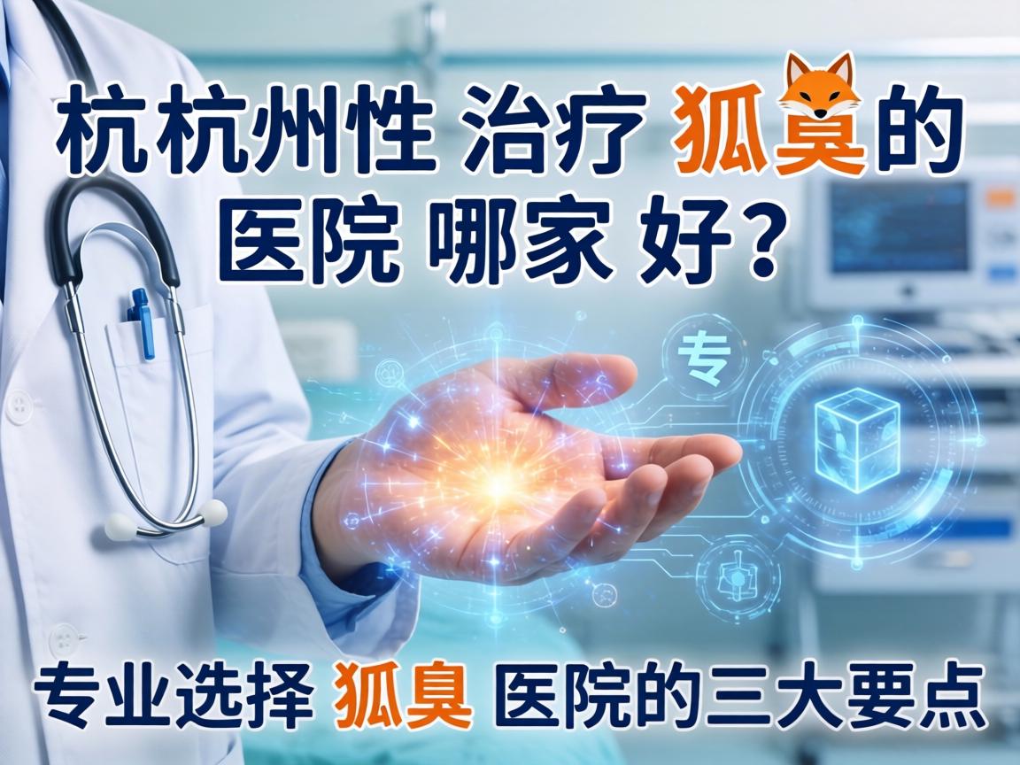 杭州治疗狐臭的医院哪家好？专业选择狐臭医院的三大要点