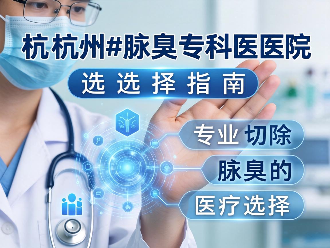 杭州腋臭专科医院选择指南，专业切除腋臭的医疗选择