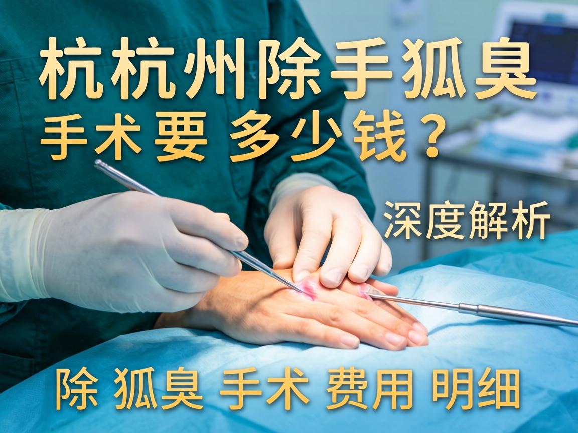 杭州除狐臭手术要多少钱？深度解析除狐臭手术费用明细