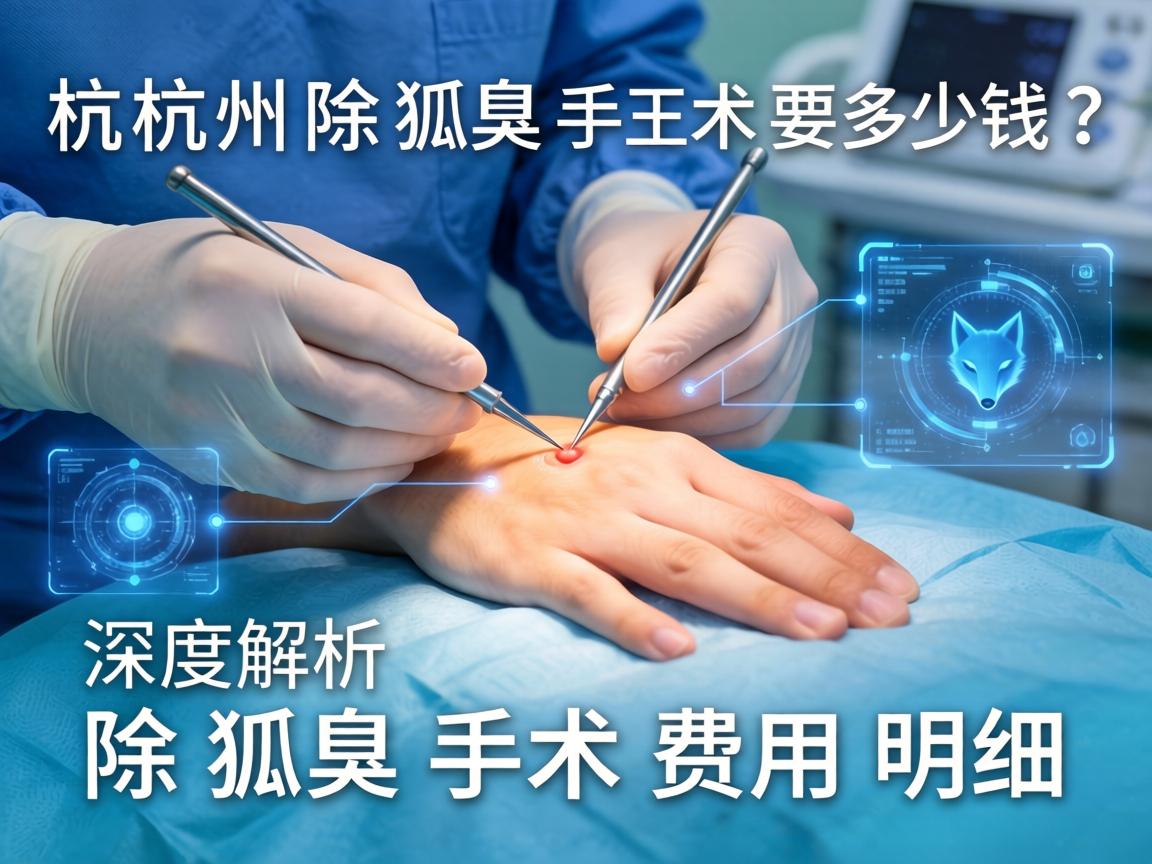 杭州除狐臭手术要多少钱？深度解析除狐臭手术费用明细