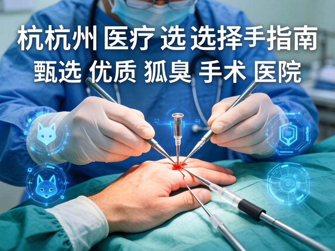 杭州狐臭手术医院选择指南，如何甄选优质狐臭手术医院