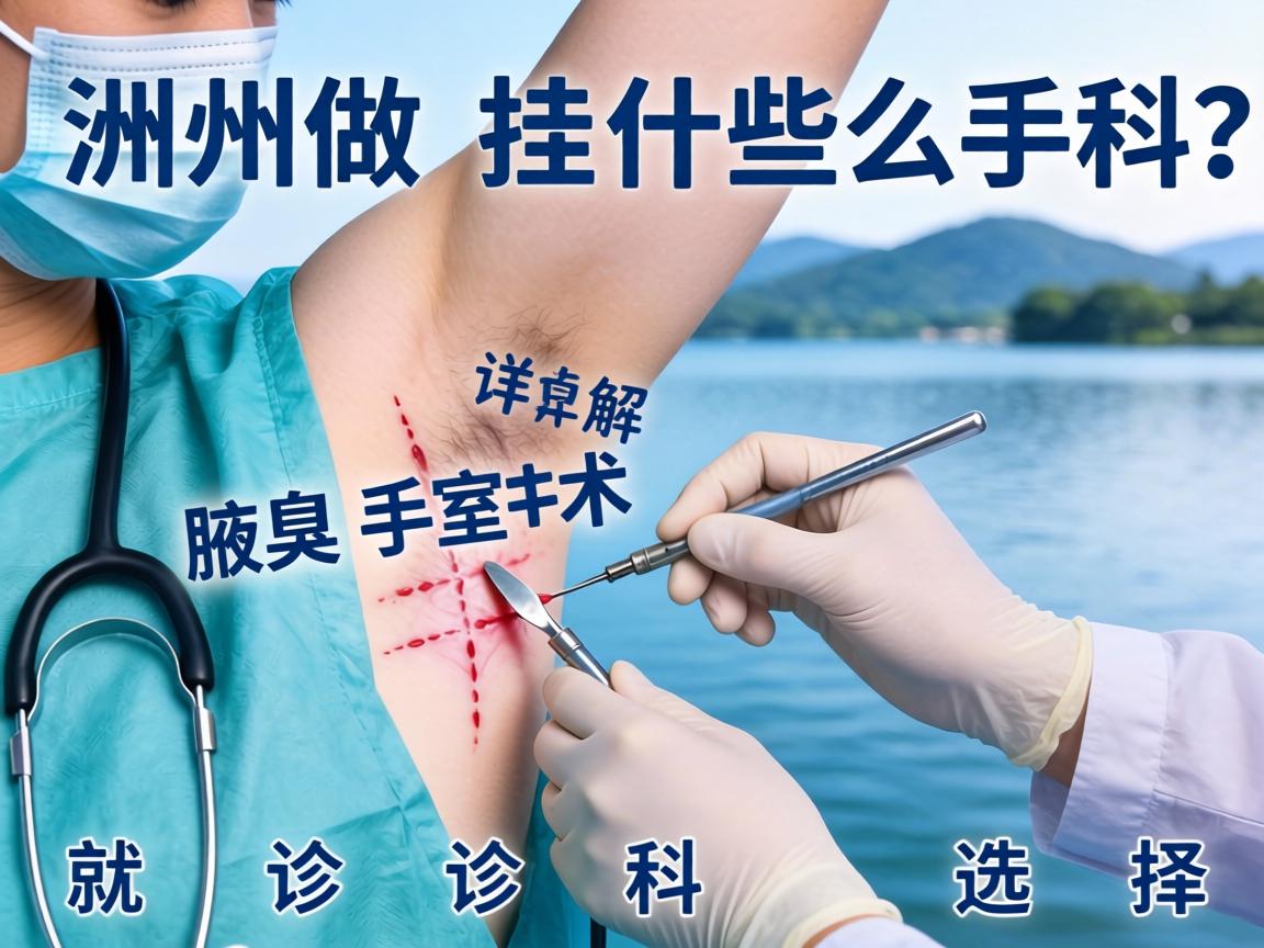 在湖州做腋臭手术挂什么科？详解腋臭手术就诊科室选择