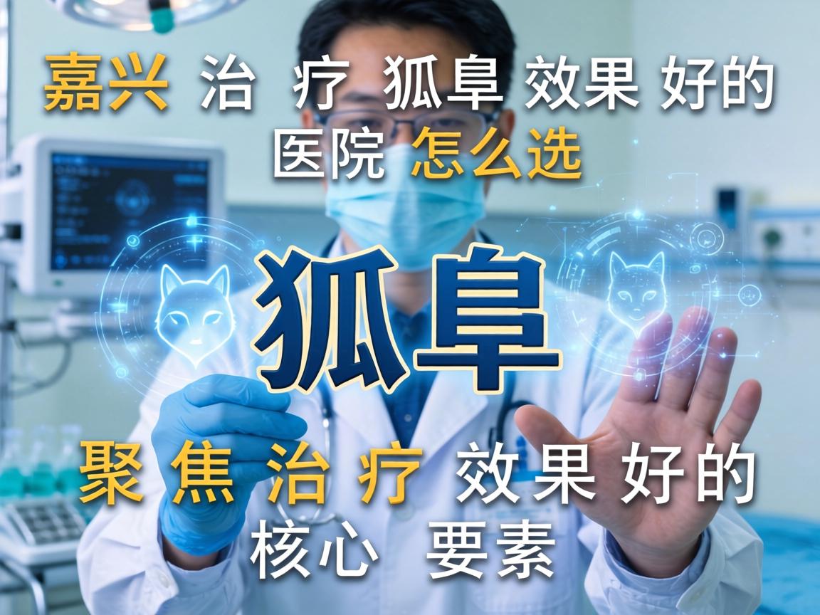 嘉兴治疗狐臭效果好的医院怎么选？聚焦狐臭治疗效果好的核心要素