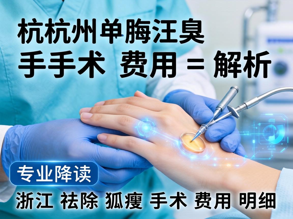 杭州腋臭手术费用解析，专业解读浙江祛除狐臭手术费用明细
