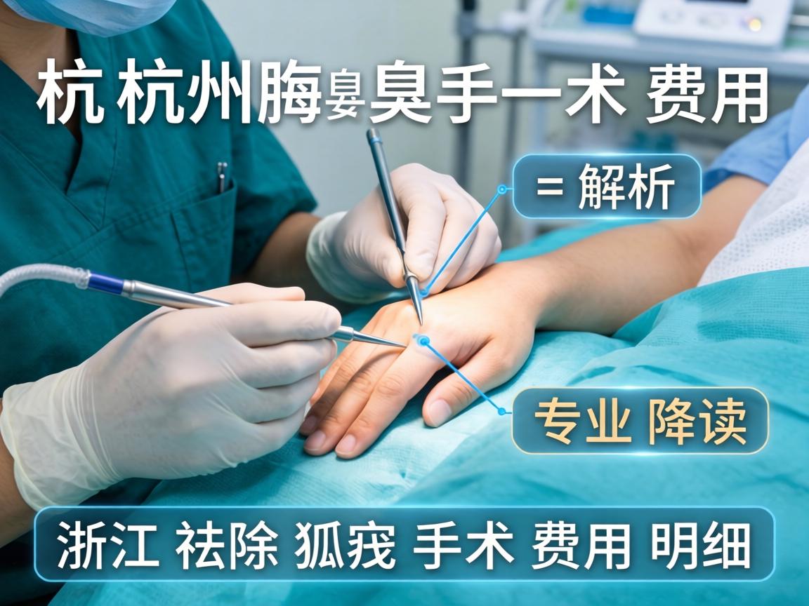 杭州腋臭手术费用解析，专业解读浙江祛除狐臭手术费用明细