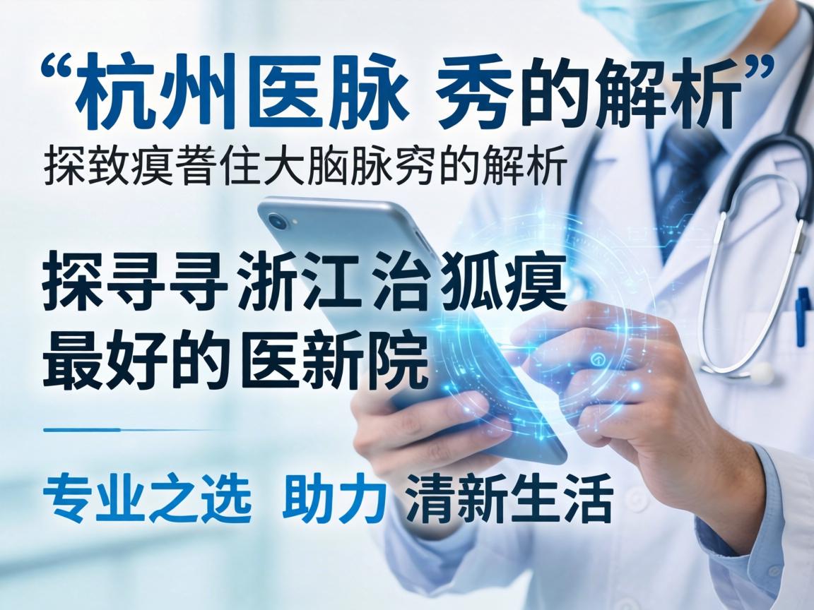 杭州腋秀解析，探寻浙江治狐臭最好的医院，专业之选助力清新生活