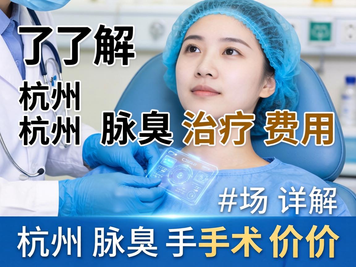 了解杭州腋臭治疗费用，详解杭州腋臭手术价格