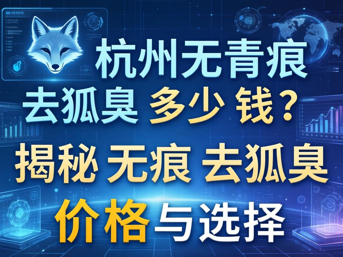杭州无痕去狐臭多少钱？揭秘无痕去狐臭价格与选择