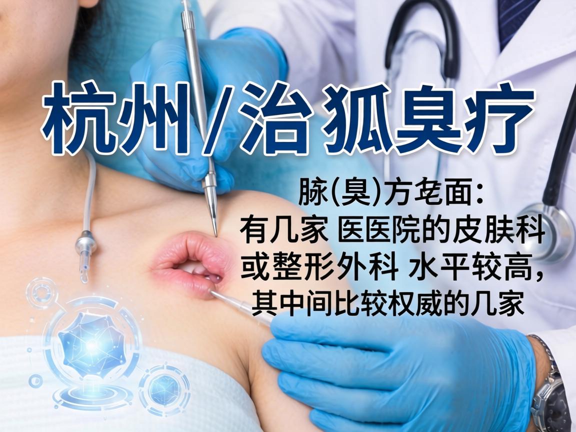 杭州在治疗狐臭(腋臭)方面,有几家医院的皮肤科或整形外科水平较高,以下是其中比较权威的几家 杭州在治疗狐臭(腋臭)方面,有几家医院的皮肤科或整形外科水平较高,以下是其中比较权威的几家