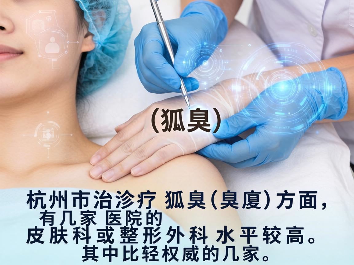 杭州在治疗狐臭(腋臭)方面,有几家医院的皮肤科或整形外科水平较高,以下是其中比较权威的几家 杭州在治疗狐臭(腋臭)方面,有几家医院的皮肤科或整形外科水平较高,以下是其中比较权威的几家