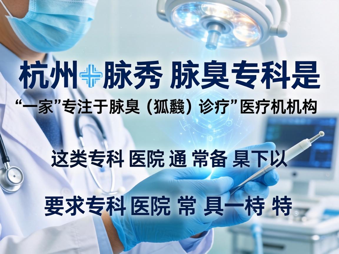 杭州腋秀腋臭专科是一家专注于腋臭（狐臭）诊疗的医疗机构。这类专科医院通常具备以下特点