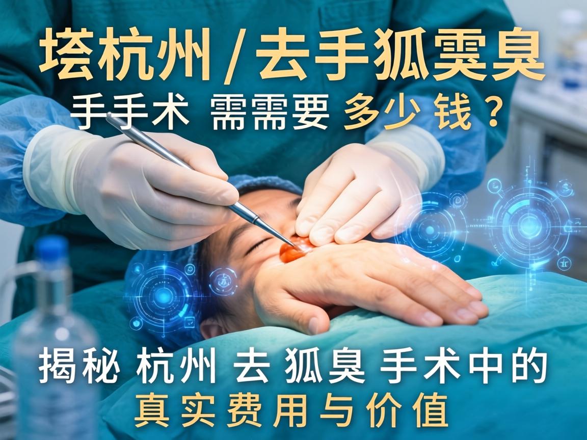 杭州去狐臭手术需要多少钱？揭秘杭州去狐臭手术的真实费用与价值
