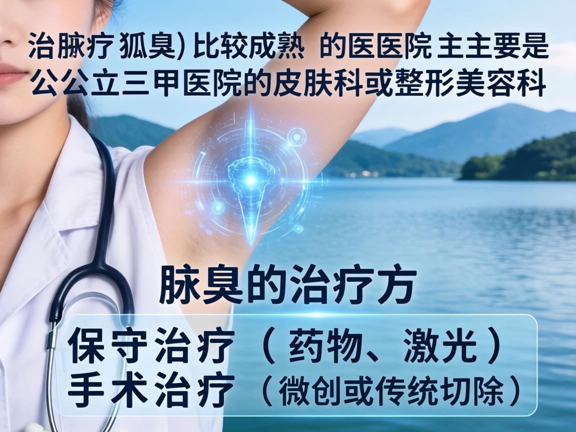 在湖州，治疗腋臭（狐臭）比较成熟的医院主要是公立三甲医院的皮肤科或整形美容科。腋臭的治疗方式分为保守治疗（药物、激光）和手术治疗（微创或传统切除）