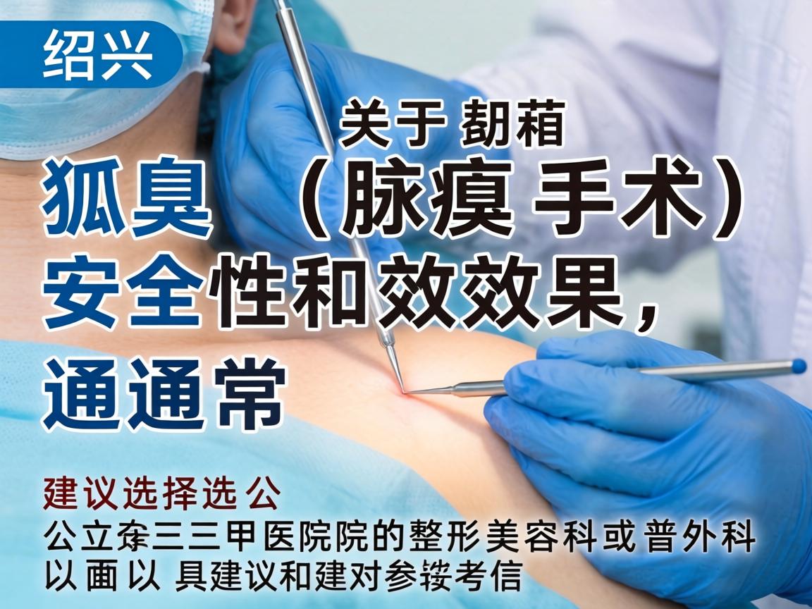 在绍兴，关于狐臭手术（腋臭手术）的安全性和效果，通常建议选择公立三甲医院的整形美容科或普外科。以下是具体的建议和参考信息