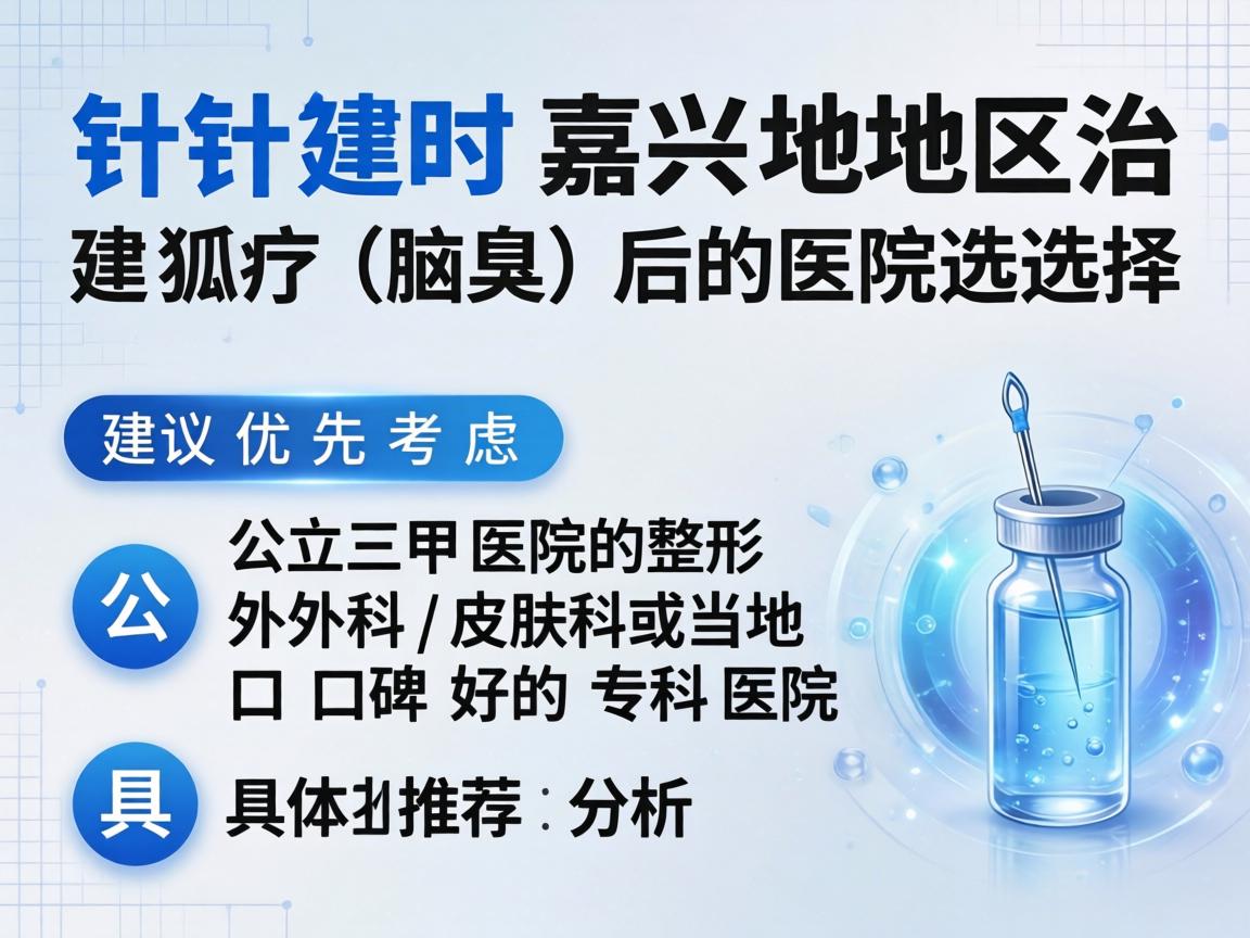 针对嘉兴地区治疗狐臭（腋臭）的医院选择，建议优先考虑公立三甲医院的整形外科/皮肤科或当地口碑好的专科医院。以下是具体推荐和分析