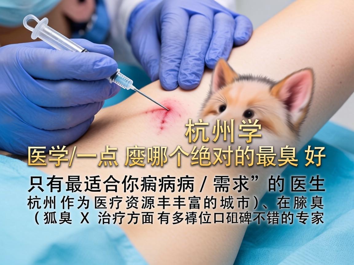 针对杭州狐臭手术哪个医生最好这个问题，需要明确一点，医学上没有绝对的最好，只有最适合你病情和需求的医生。杭州作为医疗资源丰富的城市，在腋臭（狐臭）治疗方面有多位口碑不错的专家