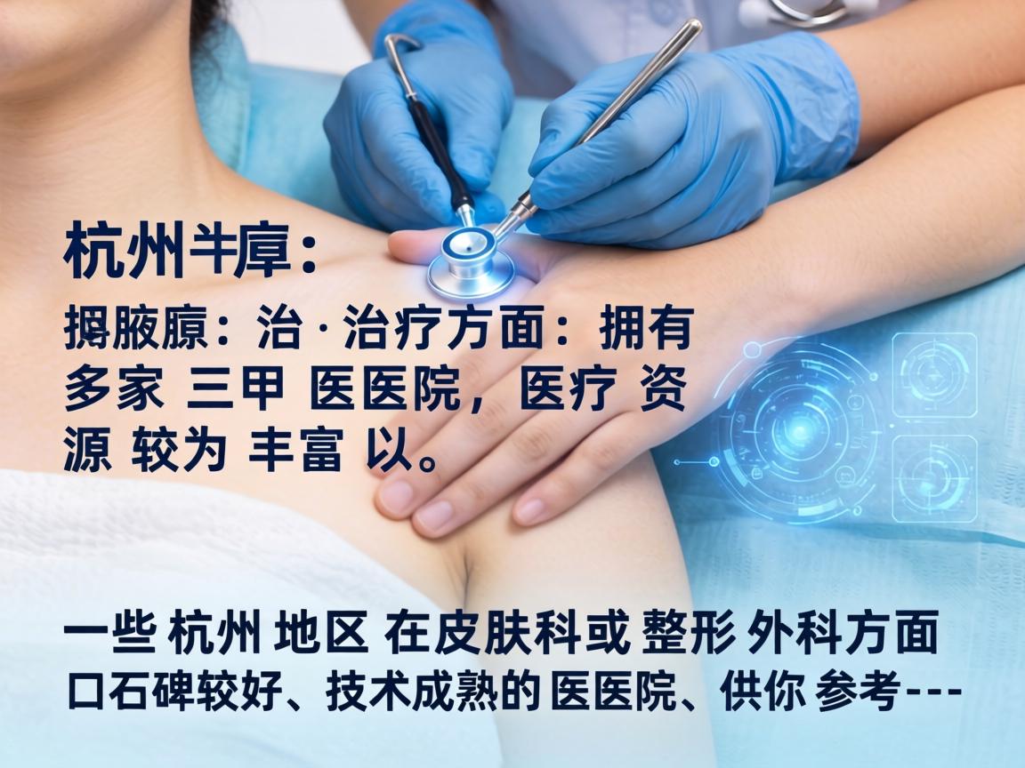 杭州在腋臭治疗方面拥有多家三甲医院,医疗资源较为丰富。以下是一些杭州地区在皮肤科或整形外科方面口碑较好、技术成熟的医院,供你参考 杭州在腋臭治疗方面拥有多家三甲医院,医疗资源较为丰富。以下是一些杭州地区在皮肤科或整形外科方面口碑较好、技术成熟的医院,供你参考