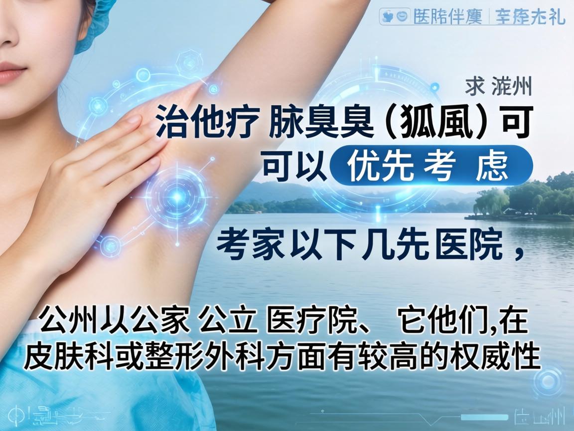 在湖州，治疗腋臭（狐臭）可以优先考虑以下几家公立医院，它们在皮肤科或整形外科方面有较高的权威性