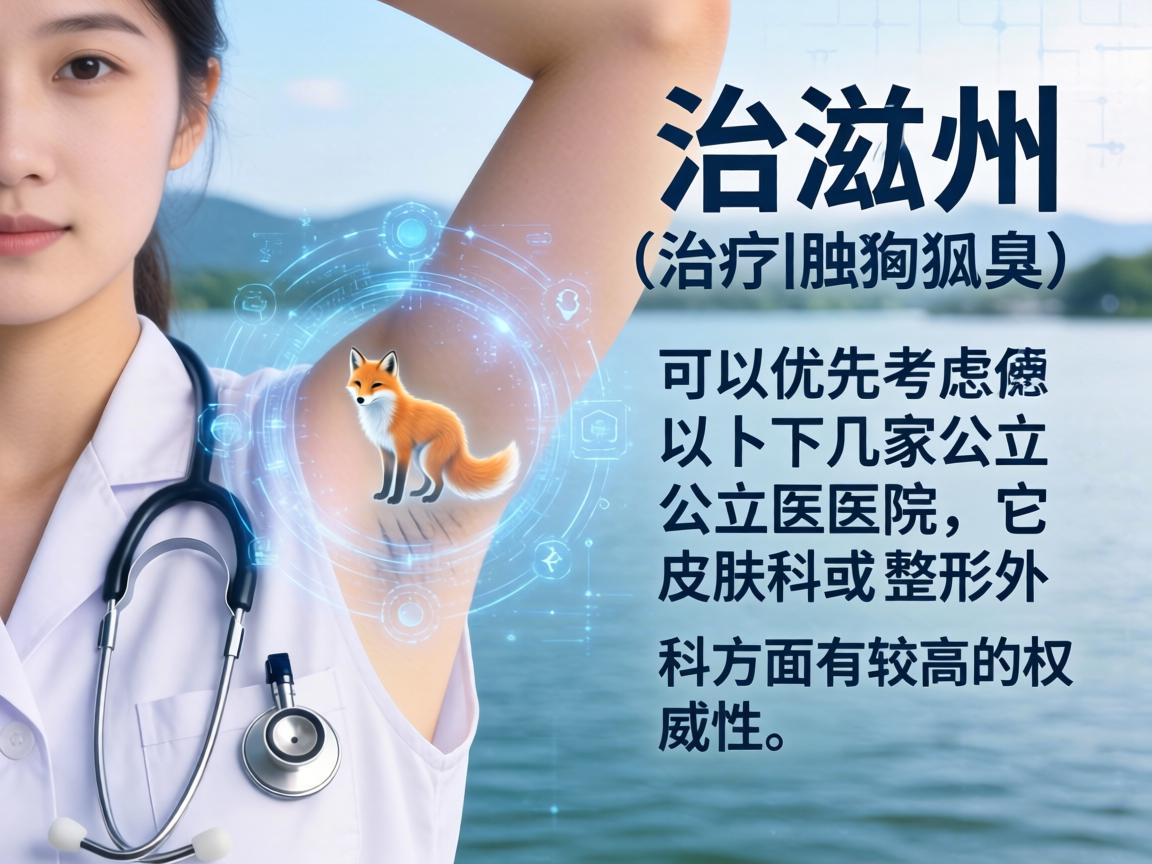 在湖州，治疗腋臭（狐臭）可以优先考虑以下几家公立医院，它们在皮肤科或整形外科方面有较高的权威性