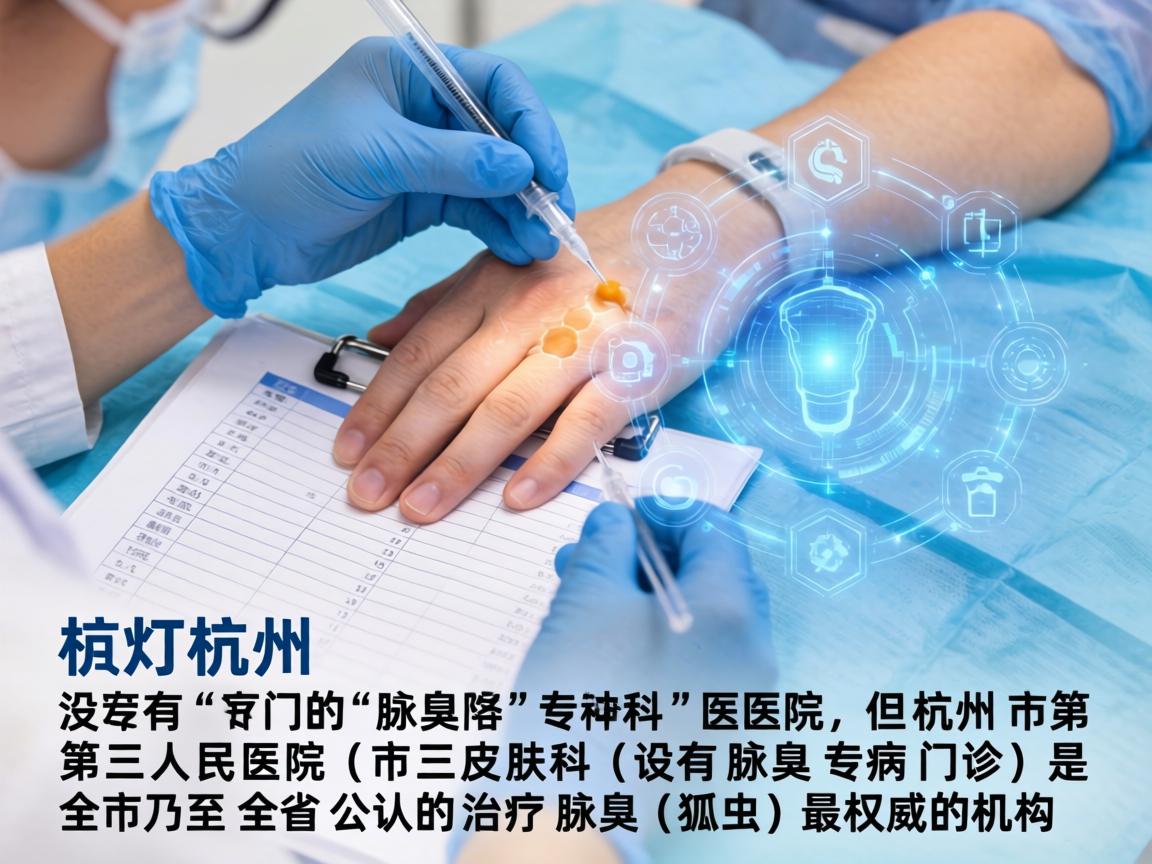 在杭州，没有专门的腋臭专科医院，但杭州市第三人民医院（市三医院）的皮肤科（设有腋臭专病门诊）是全市乃至全省公认的治疗腋臭（狐臭）最权威的机构