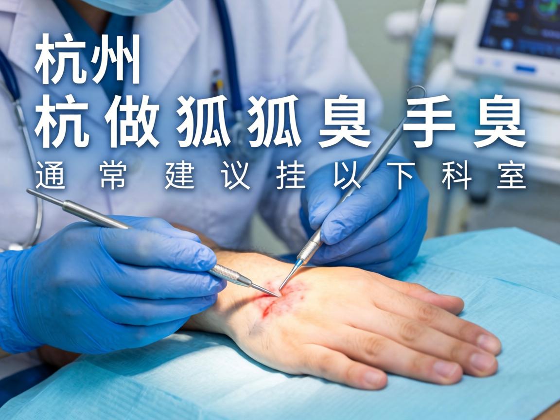 在杭州做狐臭手术，通常建议挂以下科室
