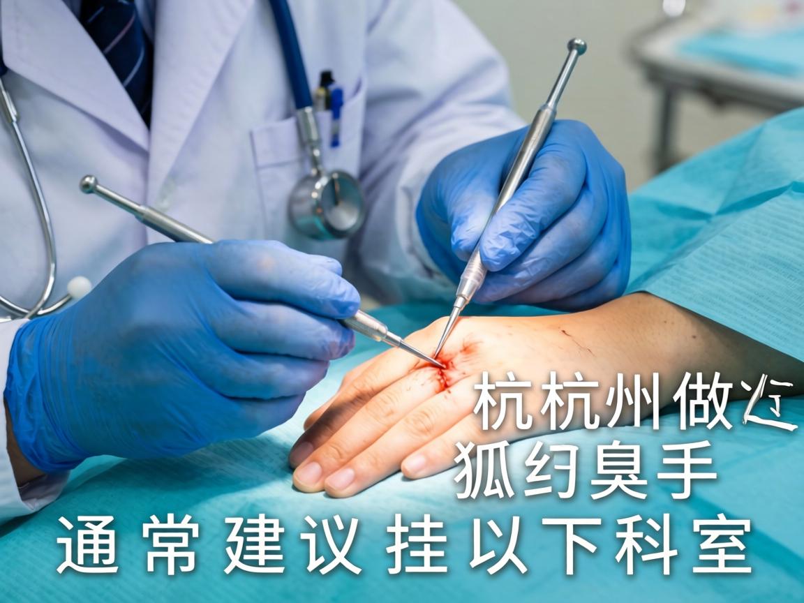 在杭州做狐臭手术，通常建议挂以下科室