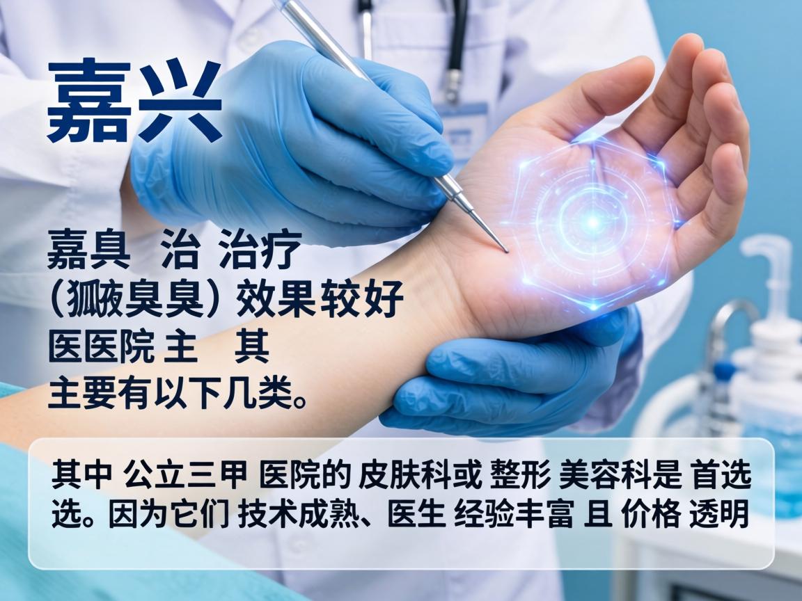 在嘉兴，治疗狐臭（腋臭）效果较好的医院主要有以下几类，其中公立三甲医院的皮肤科或整形美容科是首选，因为它们技术成熟、医生经验丰富且价格透明