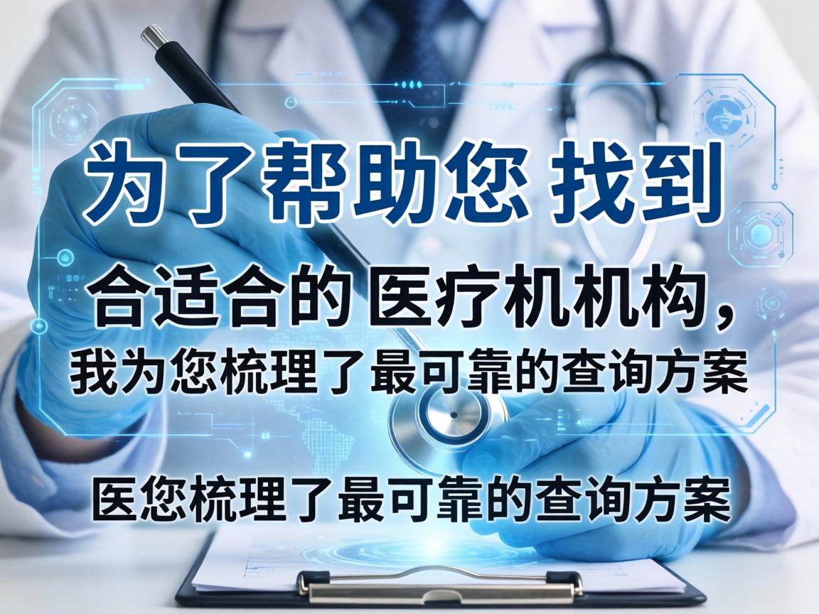 为了帮助您找到合适的医疗机构，我为您梳理了最可靠的查询方案