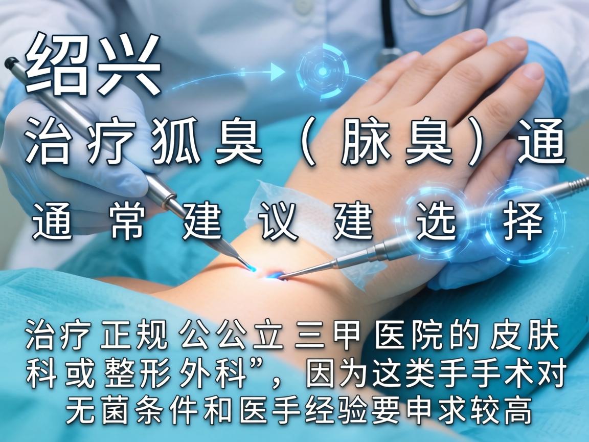 在绍兴，治疗狐臭（腋臭）通常建议选择正规公立三甲医院的皮肤科或整形外科，因为这类手术对无菌条件和医生经验要求较高