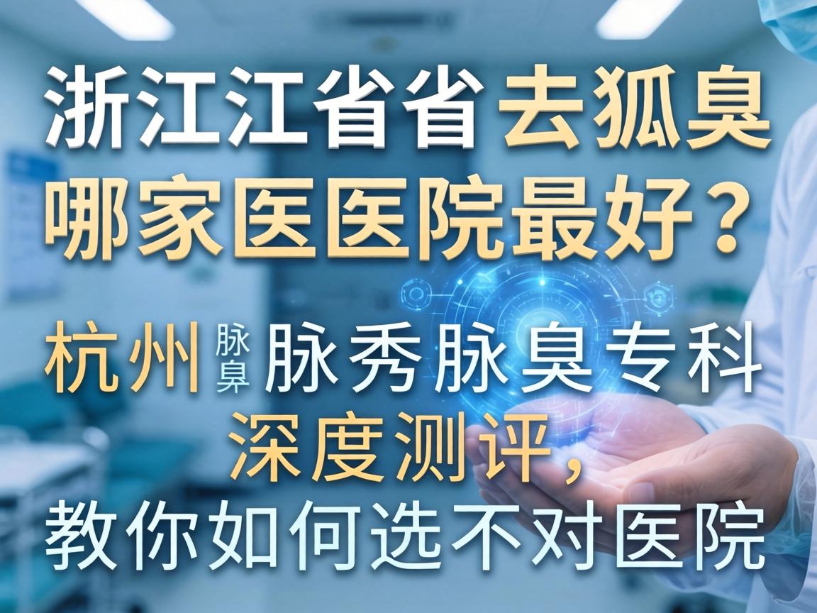 浙江省去狐臭哪家医院最好？杭州腋秀腋臭专科深度测评，教你如何选对医院