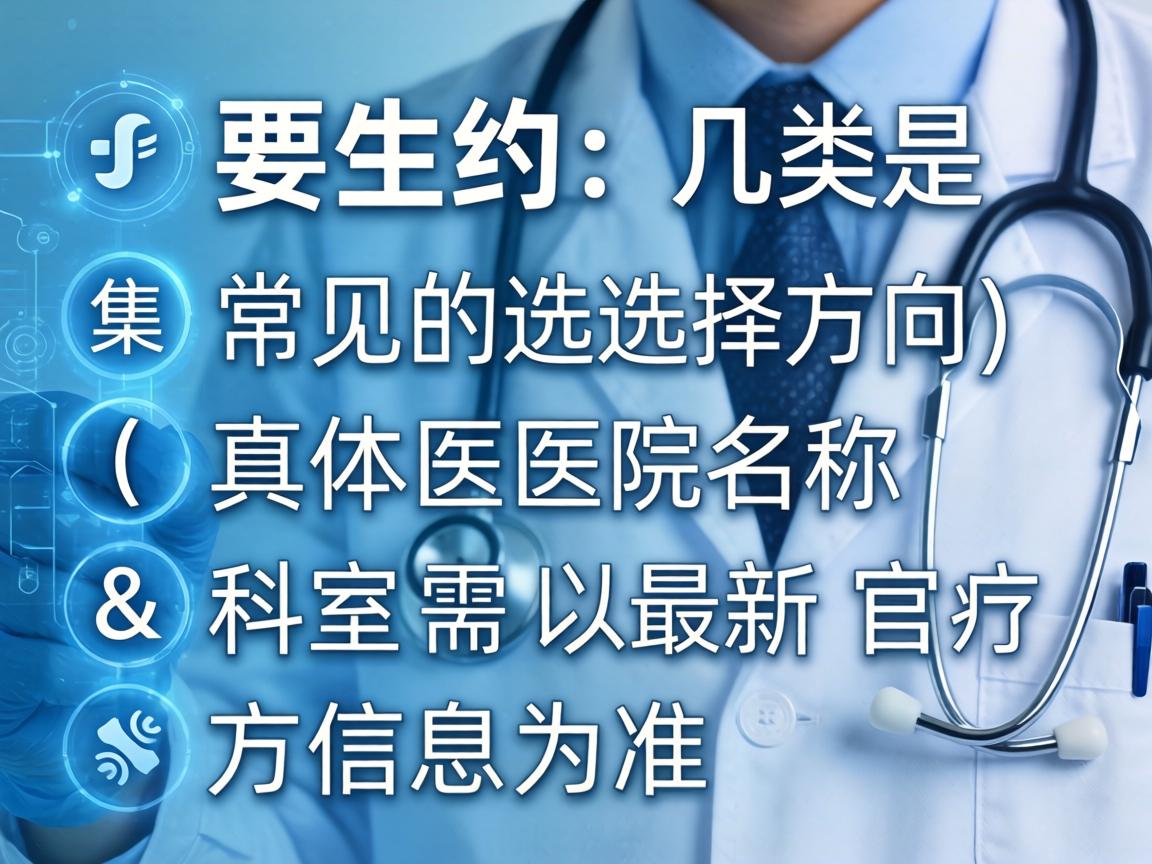 以下是几类常见的选择方向（具体医院名称和科室需以最新官方信息为准）
