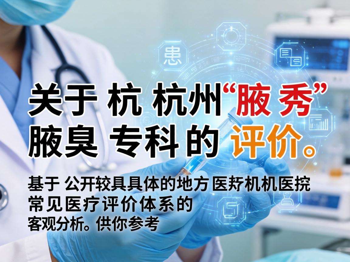 关于杭州腋秀腋臭专科的评价，这是一个比较具体的地方医疗机构。由于我无法实时获取最新、最全面的患者口碑或进行实地考察，以下信息是基于公开资料和常见医疗评价体系的客观分析，供你参考