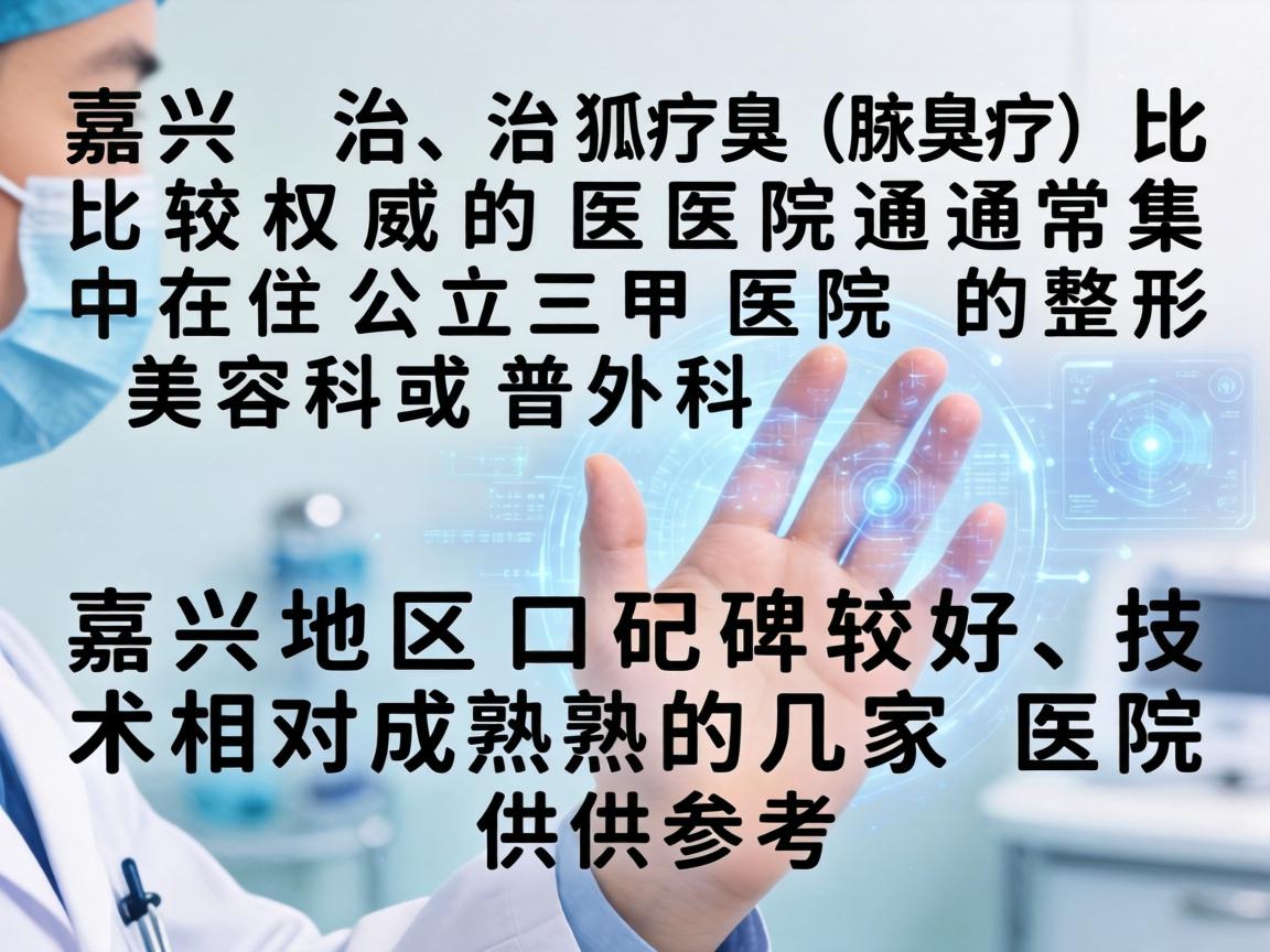 在嘉兴，治疗狐臭（腋臭）比较权威的医院通常集中在公立三甲医院的整形美容科或普外科。以下是嘉兴地区口碑较好、技术相对成熟的几家医院供参考