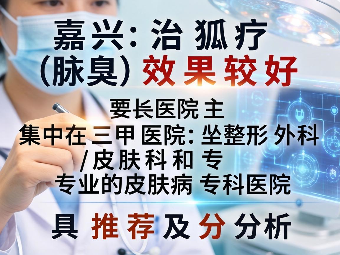 在嘉兴，治疗狐臭（腋臭）效果较好的医院主要集中在三甲医院的整形外科/皮肤科和专业的皮肤病专科医院。以下是具体推荐及分析