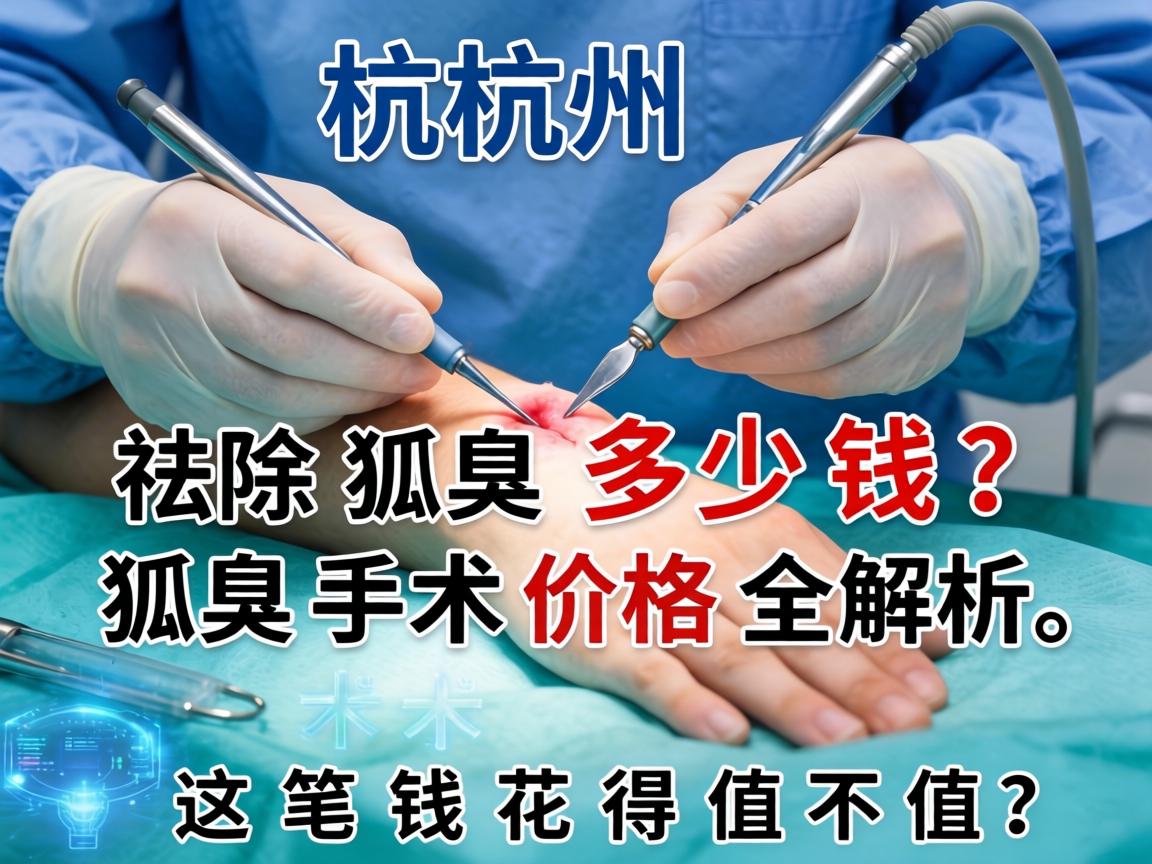 杭州祛除狐臭手术多少钱？祛除狐臭手术价格全解析，这笔钱花得值不值？