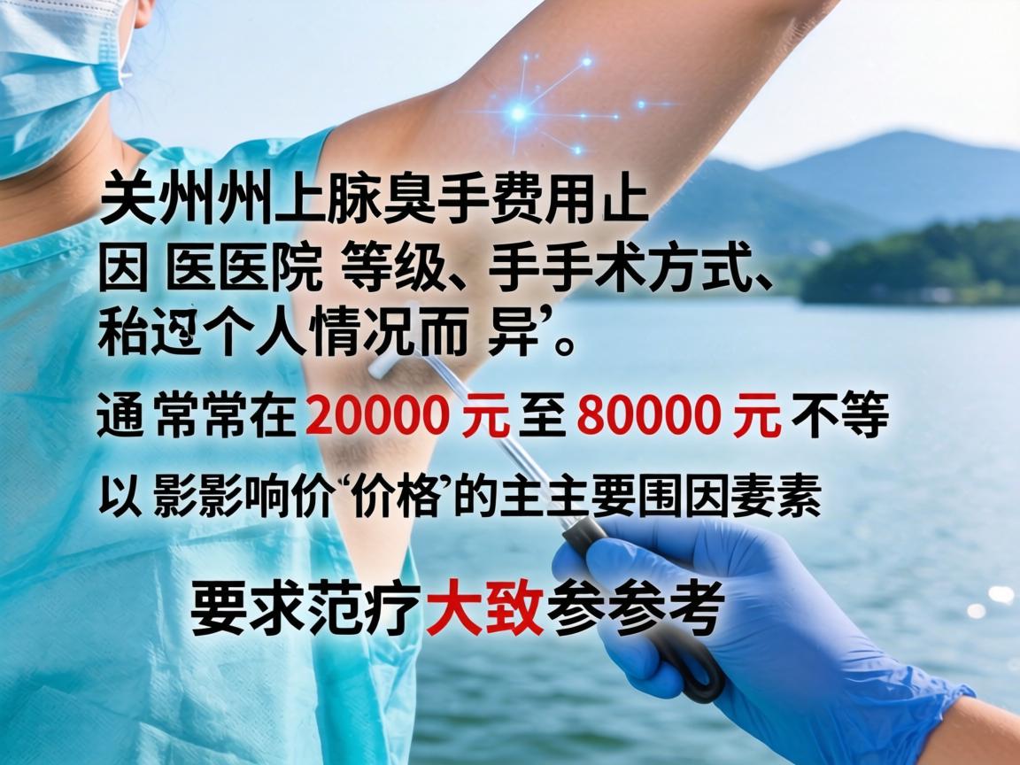 在湖州进行腋臭手术的费用因医院等级、手术方式和个人情况而异，通常范围在2000元至8000元不等。以下是影响价格的主要因素及大致参考