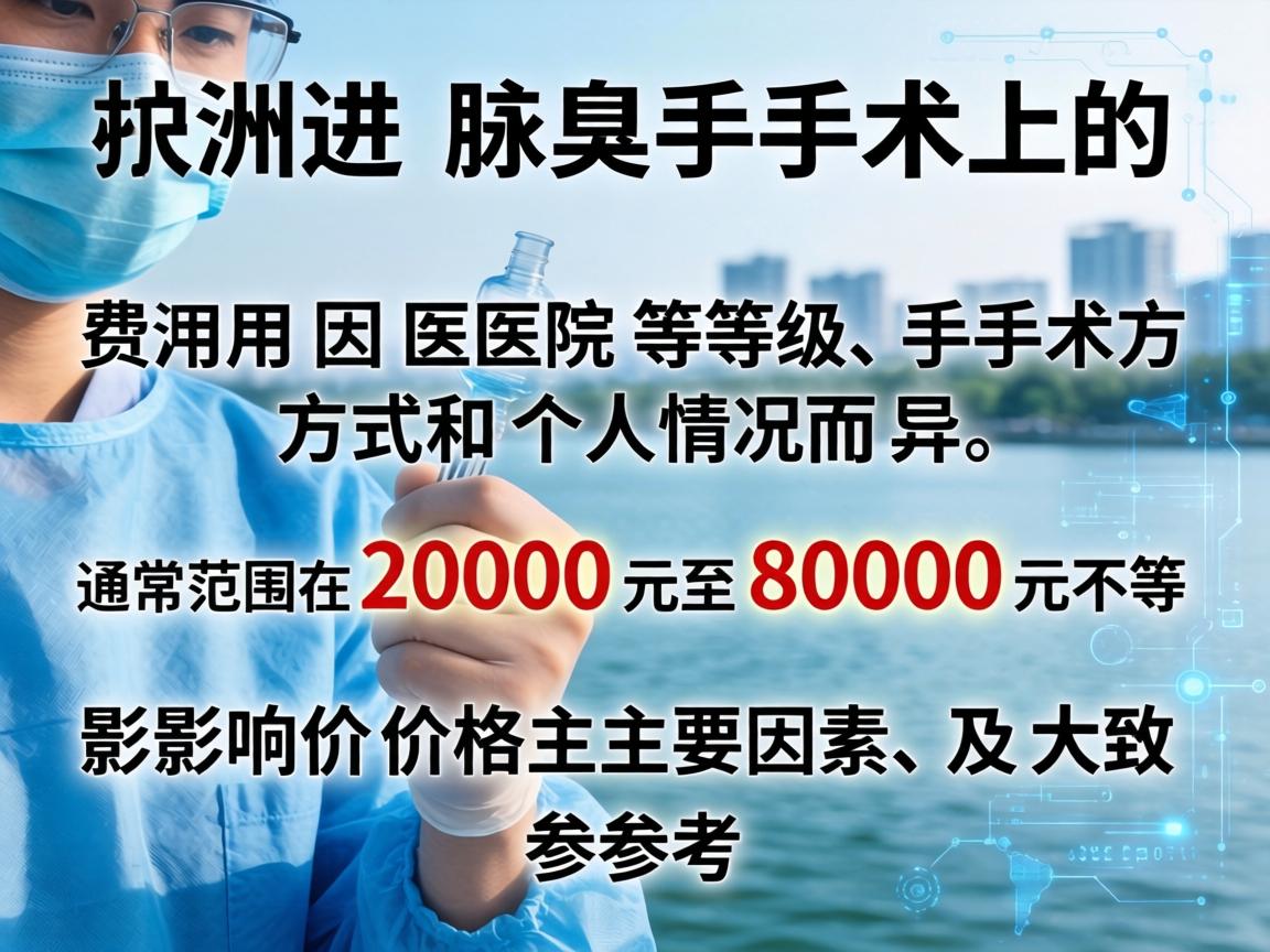 在湖州进行腋臭手术的费用因医院等级、手术方式和个人情况而异，通常范围在2000元至8000元不等。以下是影响价格的主要因素及大致参考
