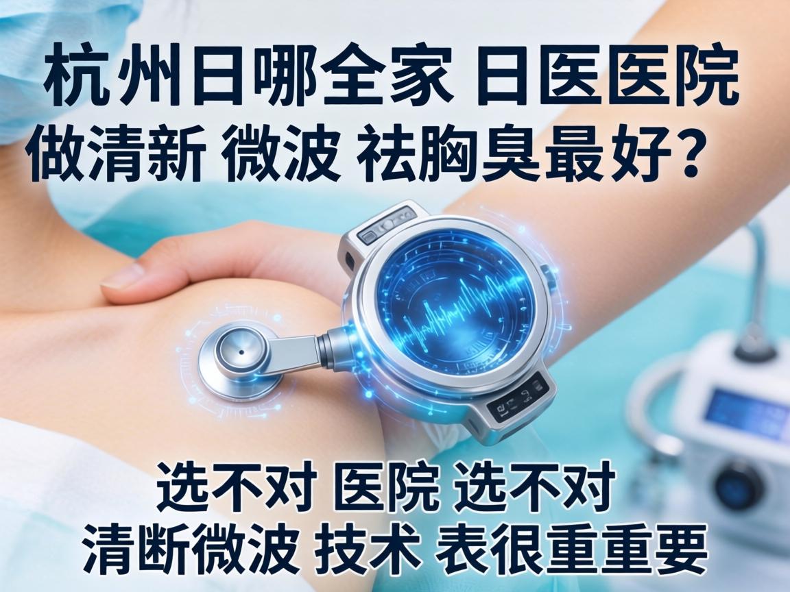 杭州哪家医院做清新微波祛腋臭最好？选对医院选对清新微波技术很重要