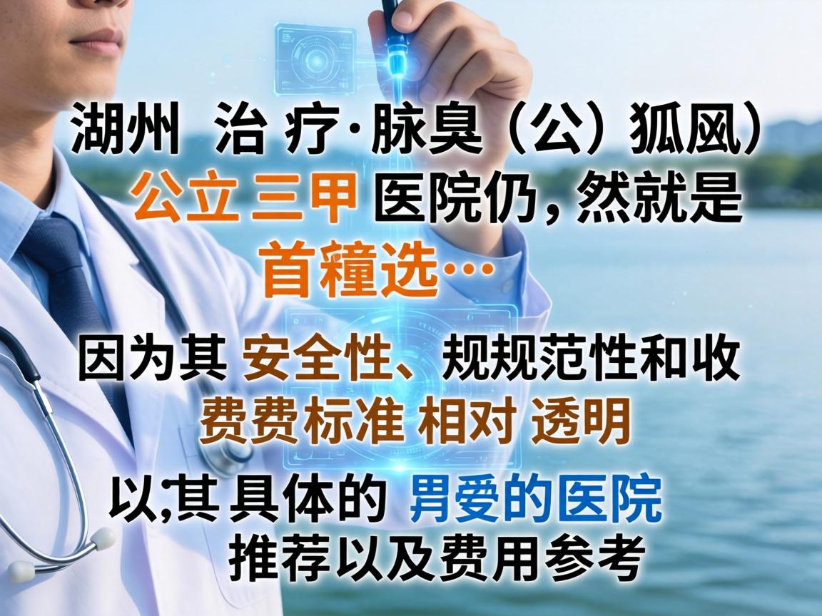 在湖州治疗腋臭（狐臭）公立三甲医院仍然是首选，因为其安全性、规范性和收费标准相对透明。以下是具体的医院推荐及费用参考