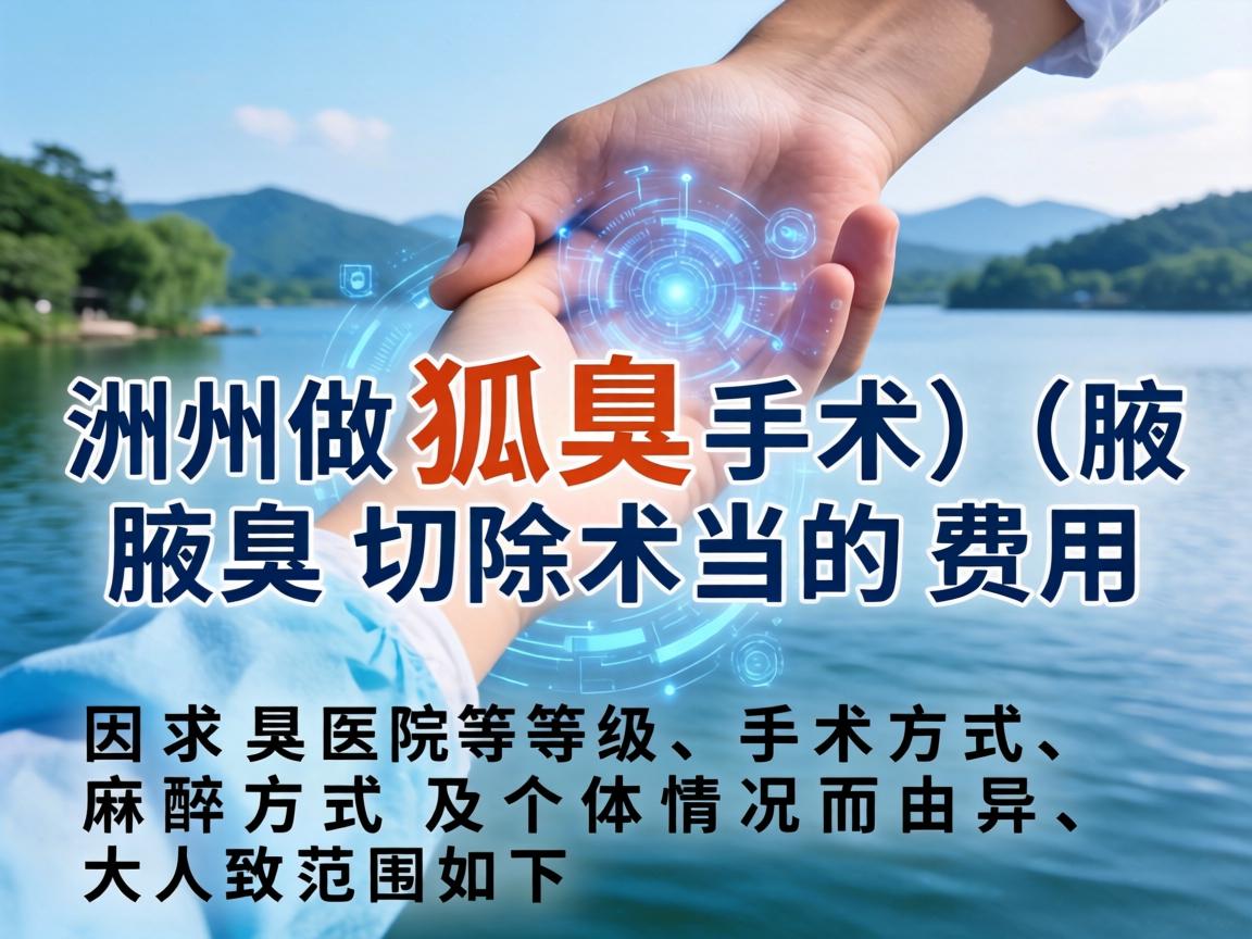 在湖州做狐臭手术(腋臭切除术)的费用因医院等级、手术方式、麻醉方式及个体情况而异,大致范围如下 在湖州做狐臭手术(腋臭切除术)的费用因医院等级、手术方式、麻醉方式及个体情况而异,大致范围如下