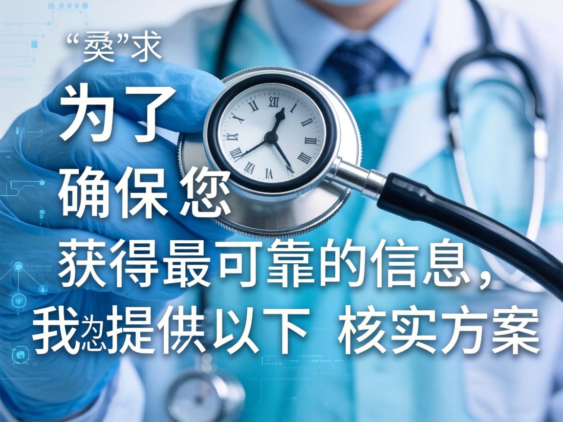 为了确保您获得最可靠的信息，我为您提供了以下核实方案