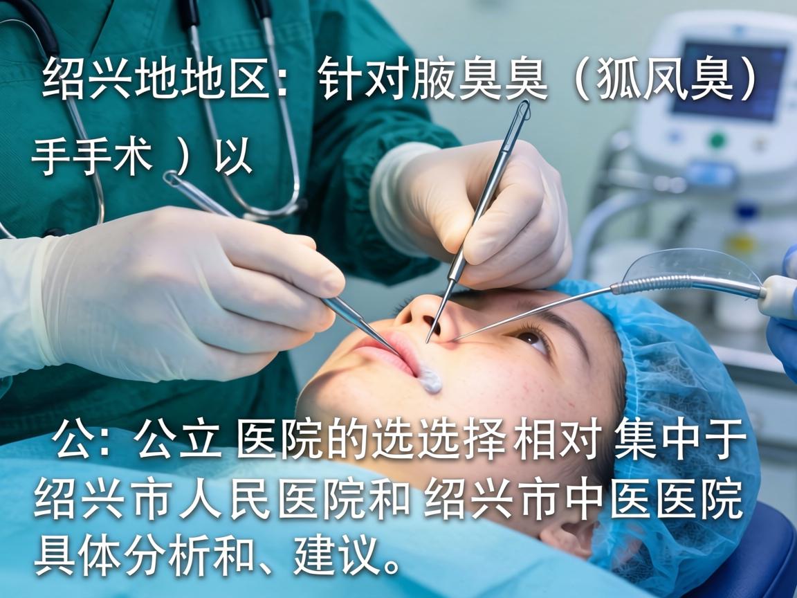 在绍兴地区，针对腋臭（狐臭）手术，公立医院的选择相对集中于绍兴市人民医院和绍兴市中医院。以下是具体分析和建议