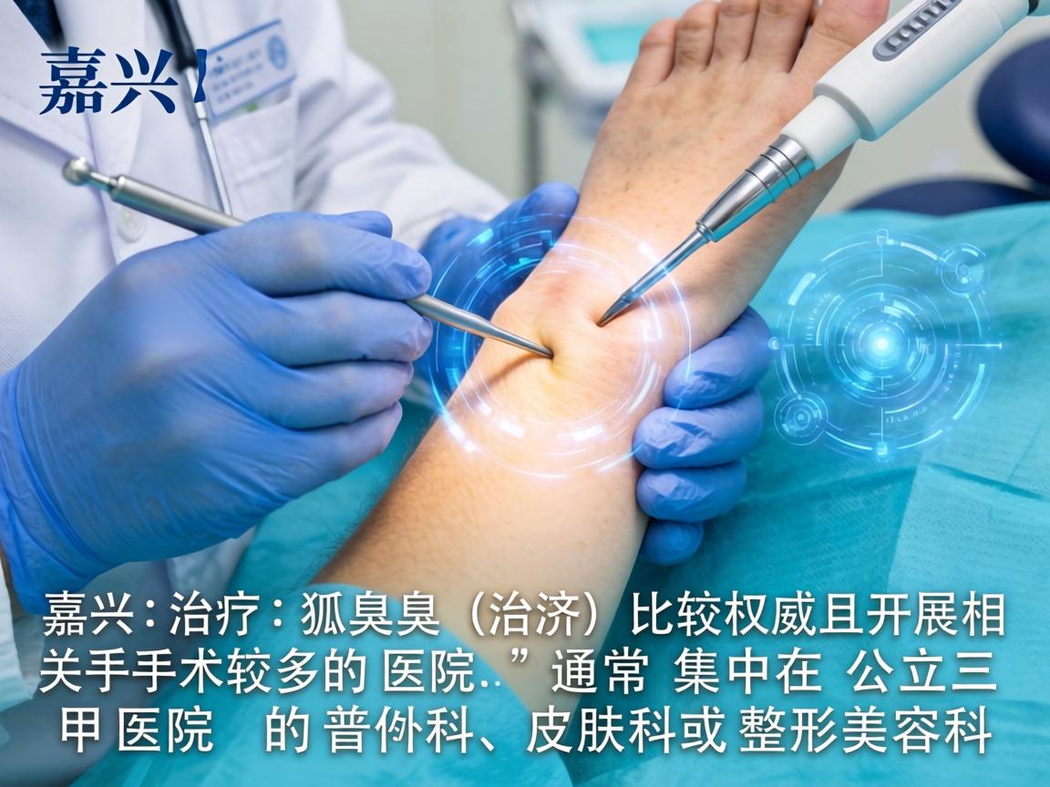 在嘉兴，治疗狐臭（腋臭）比较权威且开展相关手术较多的医院，通常集中在公立三甲医院的普外科、皮肤科或整形美容科