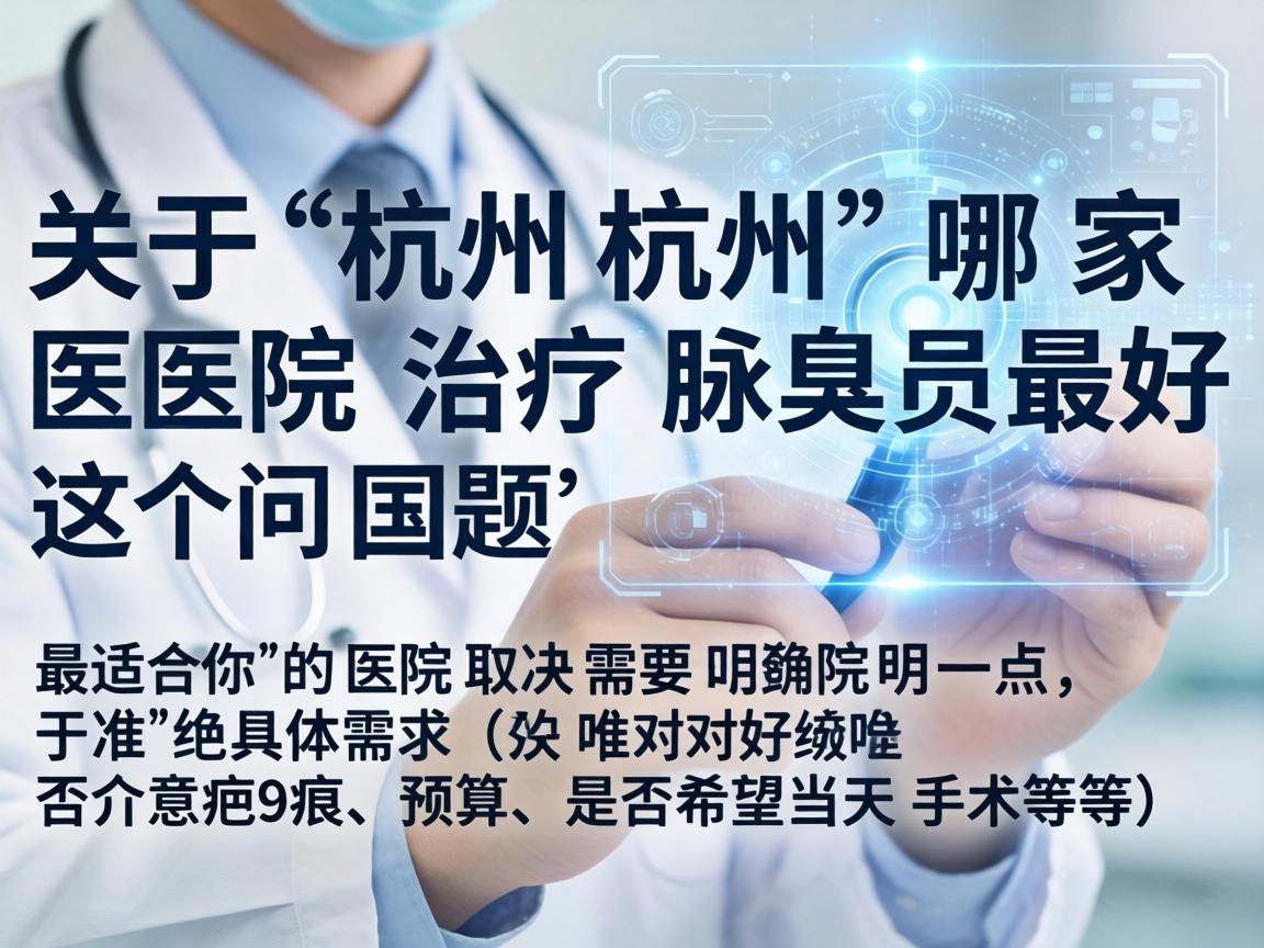 关于杭州哪家医院治疗腋臭最好这个问题，需要明确一点，并没有官方或绝对的唯一最好医院。最适合你的医院取决于你的具体需求（如是否介意疤痕、预算、是否希望当天手术等）