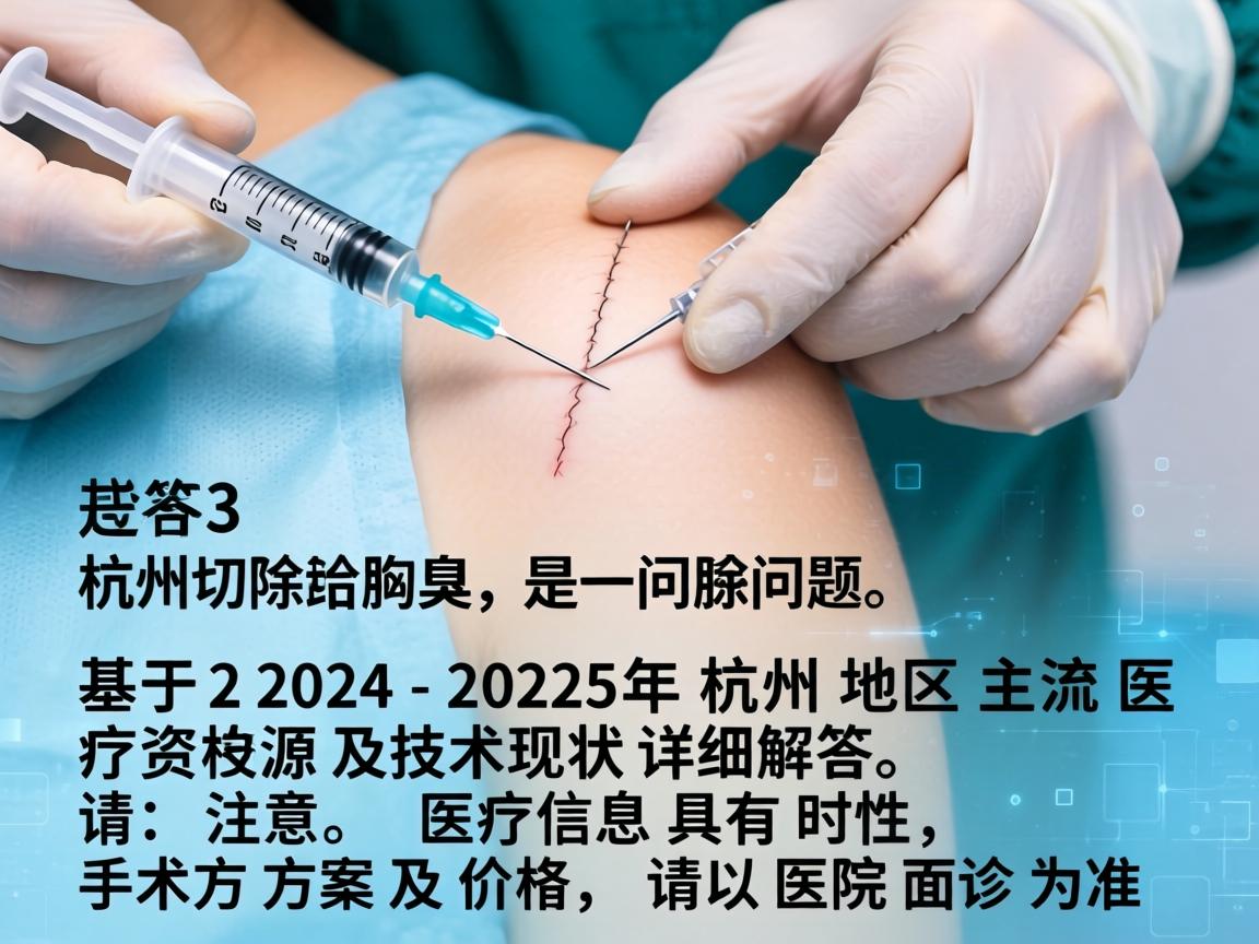 针对杭州切除腋臭这一问题，以下是基于2024-2025年杭州地区主流医疗资源及技术现状的详细解答。请注意，医疗信息具有时效性，手术方案及价格请以医院面诊为准