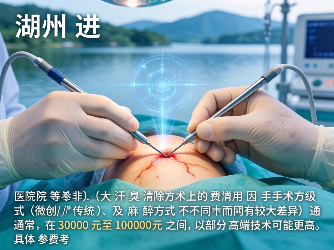 在湖州进行狐臭手术（大汗腺清除术）的费用因医院等级、手术方式（微创/传统）及麻醉方式不同而有较大差异，通常在 3000元至10000元 之间，部分高端技术可能更高。以下是具体参考