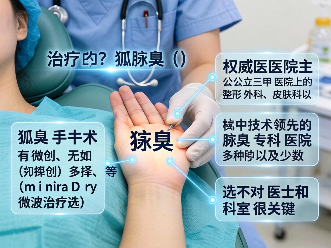 在杭州，治疗狐臭（腋臭）的权威医院主要集中在公立三甲医院的整形外科、皮肤科以及少数技术领先的腋臭专科医院。狐臭手术有微创、无创（如miraDry微波治疗）等多种选择，选对医生和科室很关键
