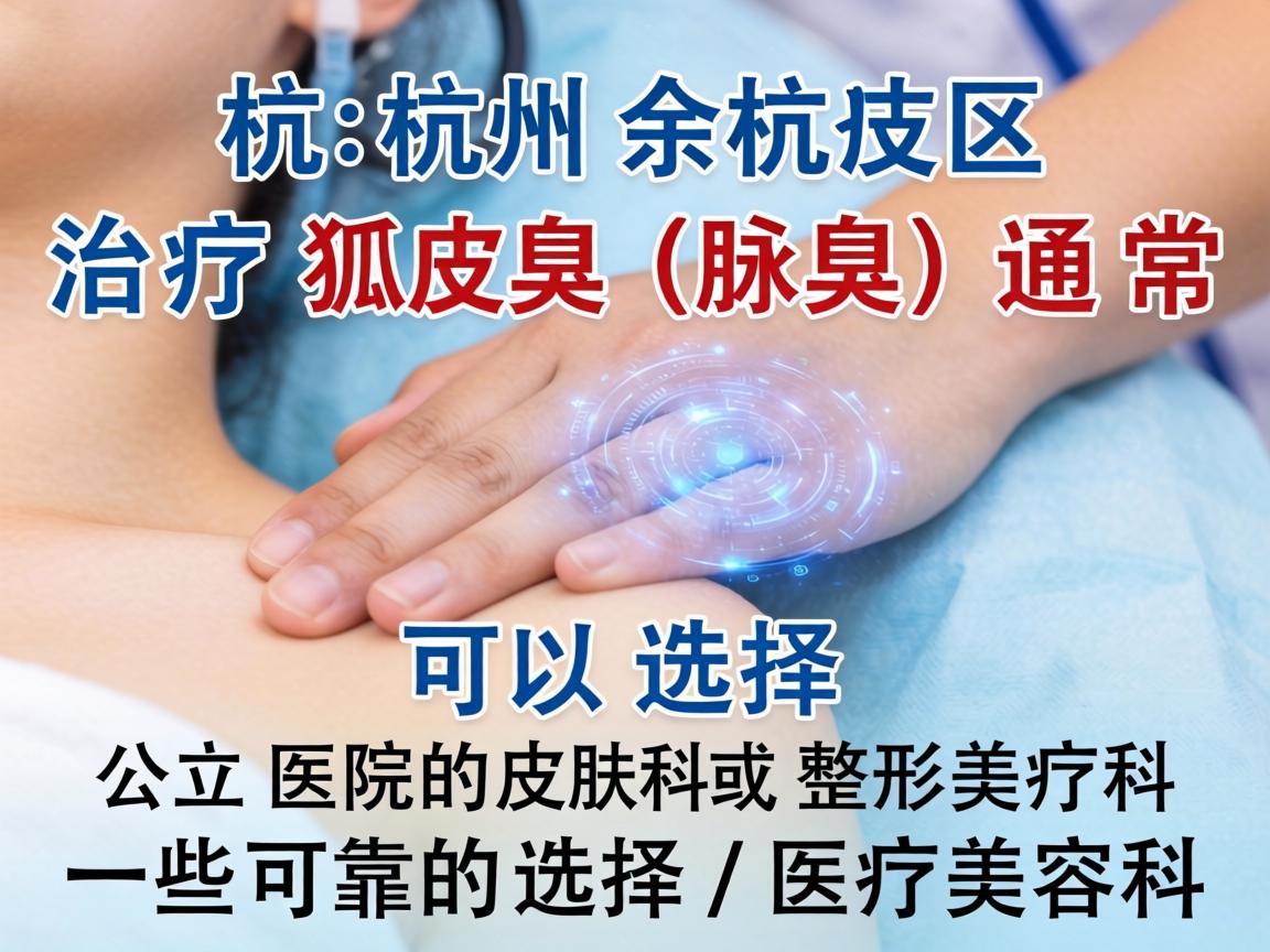 在杭州余杭区，治疗狐臭（腋臭）通常可以选择公立医院的皮肤科或整形美容科/医疗美容科。以下是一些可靠的选择