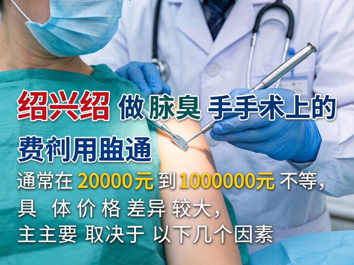 在绍兴做腋臭手术的费用通常在 2000元到10000元 不等，具体价格差异较大，主要取决于以下几个因素