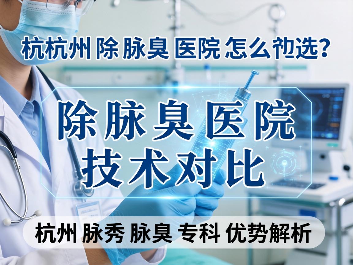 杭州除腋臭医院怎么选？除腋臭医院技术对比，杭州腋秀腋臭专科优势解析